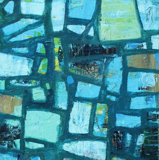 Abstract in Midnight Blue