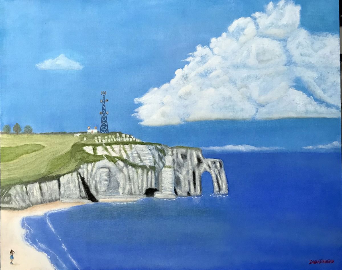 Impressionistic Landscape Oil Painting By Leslie Dannenberg, 30 X 24", Remote Connection, Original Artwork