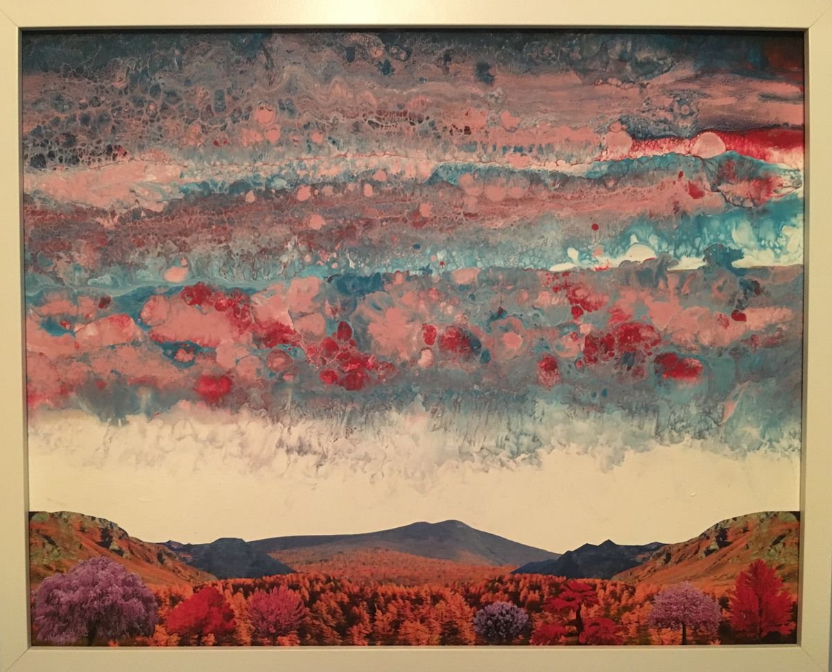 Landscape Painting By Stefano Pallara, 20 X 17", For Every End A New Beginning, Original Artwork