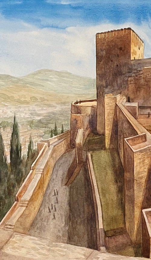 View of Granada from Alhambra Castle by Aisylu Zaripova