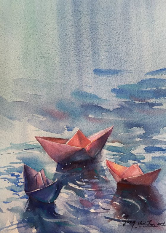 Folded Boats