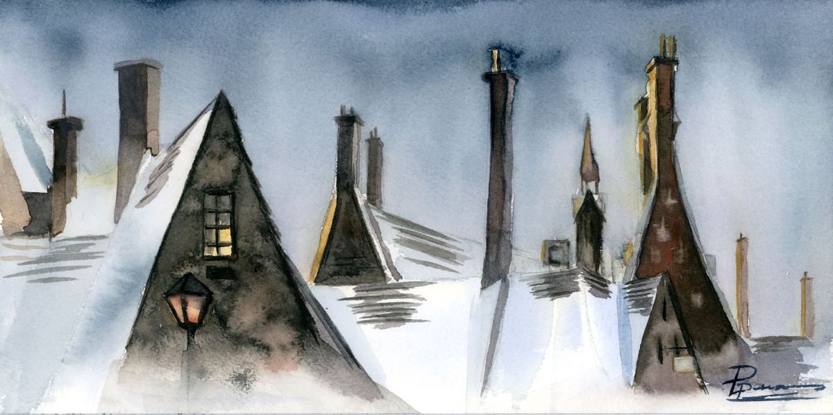 Roofs of Harry Potter by Olga Shefranov (Tchefranova)