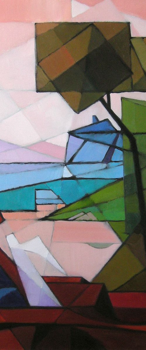 ABSTRACT LANDSCAPE. Inspired by Claude Lorrain* "Landscape with Hagar and the Angel". by Yaroslav Sobol