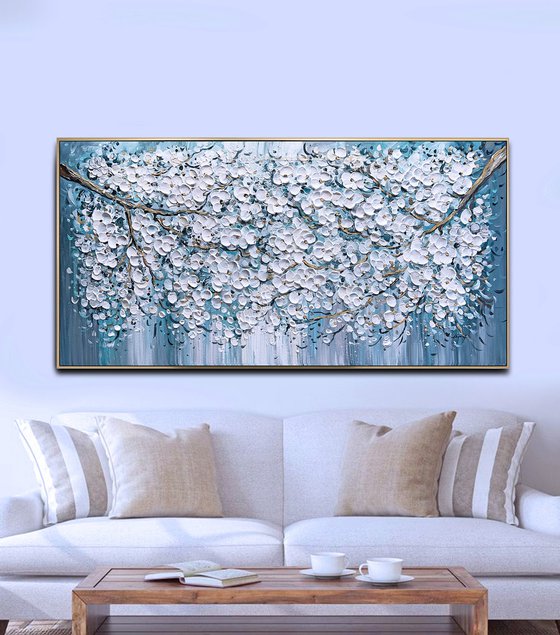 Blue Sakura Branches