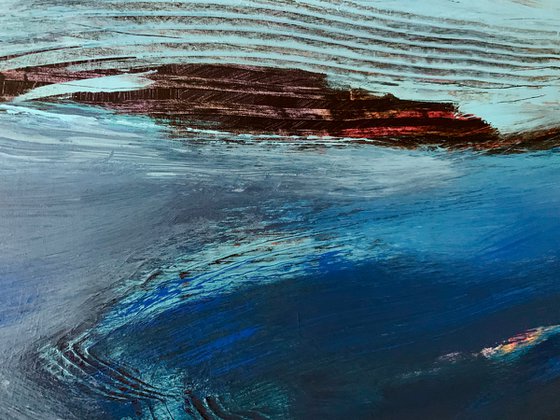 XXL Big abstract - "Blue ocean" - Bright abstraction - Sea - Sea world - Sea abstract