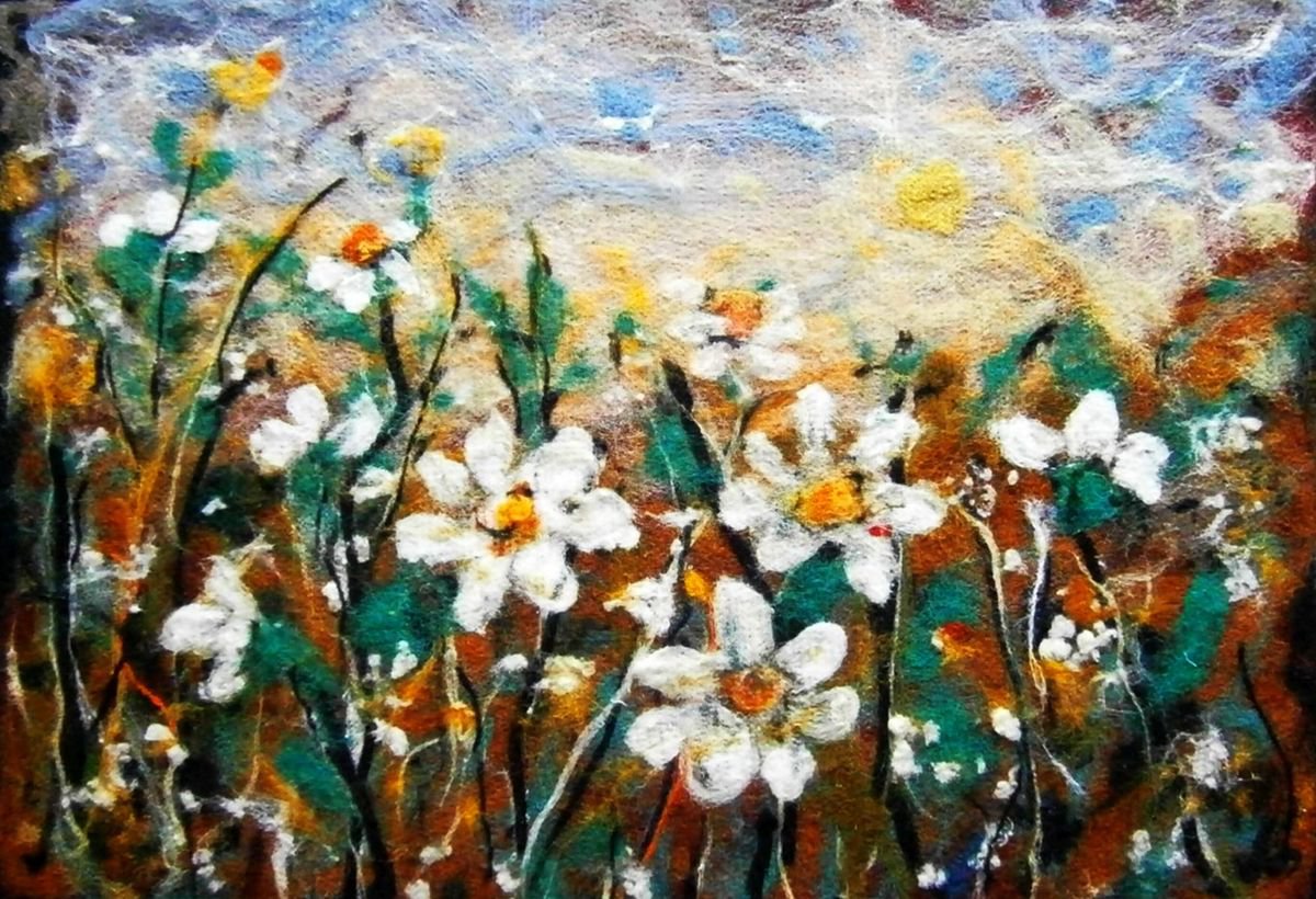 Flowers in the garden - ART Protis by Emilia Urbanikova