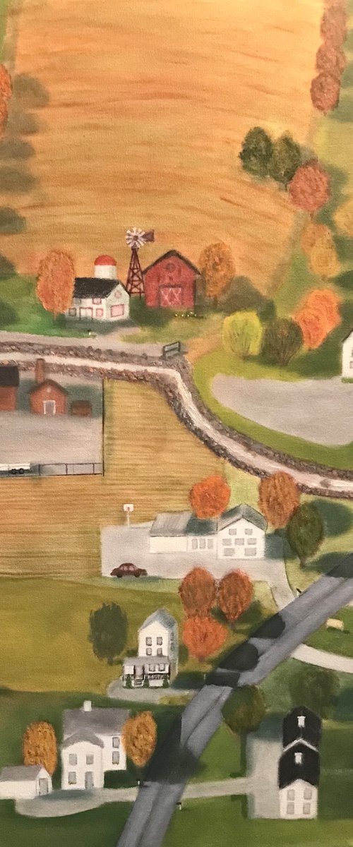 AUTUMN IN A SMALL TOWN by Leslie Dannenberg