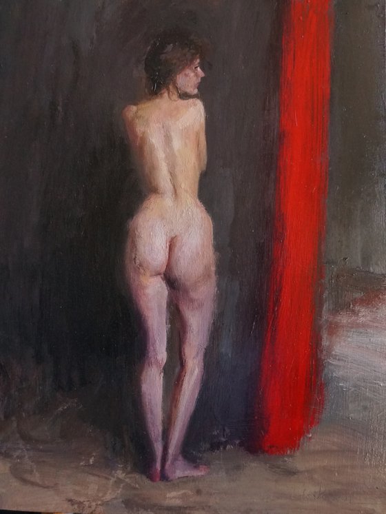 Red curtain