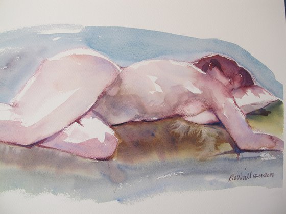 reclining female nude