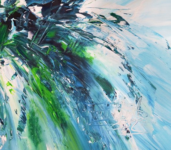 Turquoise Blue Waves C 2