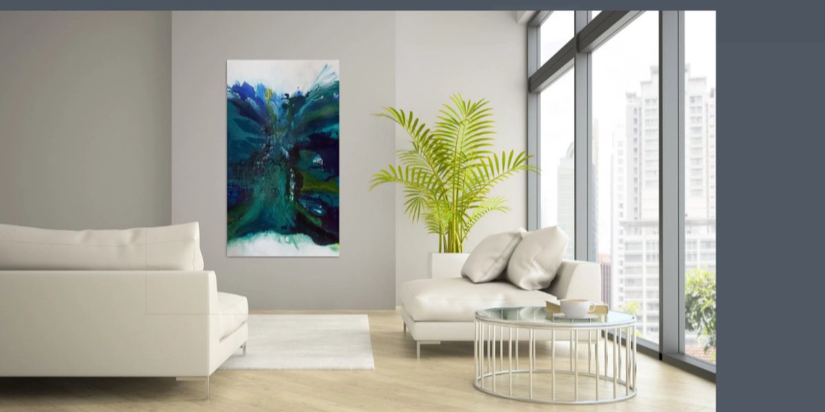 Seascape blue 1 by Christa Haack