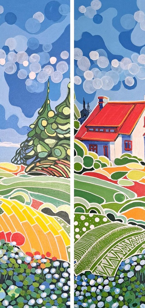 Diptich "Painted soul" #3 by V+V Kniazievi