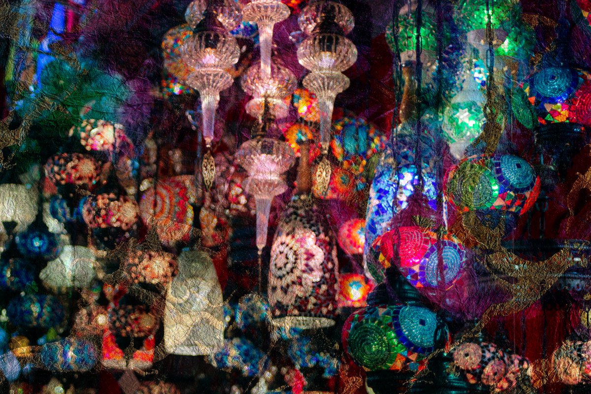 Abstract Photograph , Magic Lights In Istanbul Ii By Viet Ha Tran, 37 X 25, Artwork For Sale On Artfinder