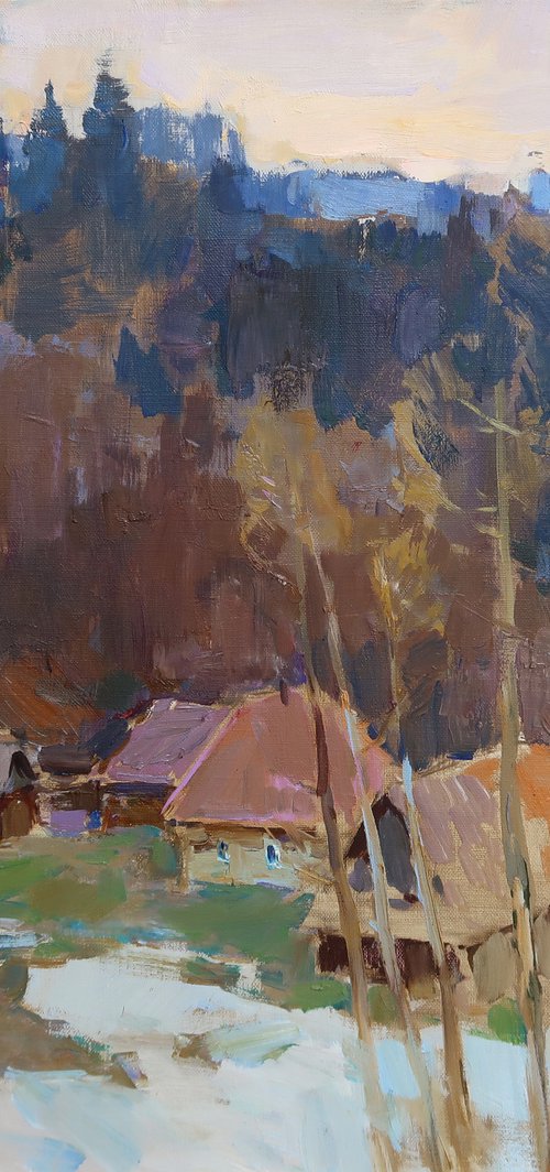 March in the village by Aleksandr  Kryushyn
