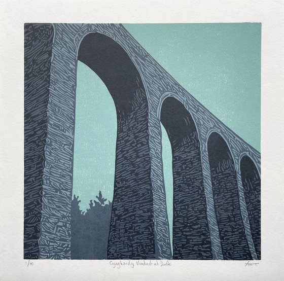 Cynghordy Viaduct at Dusk