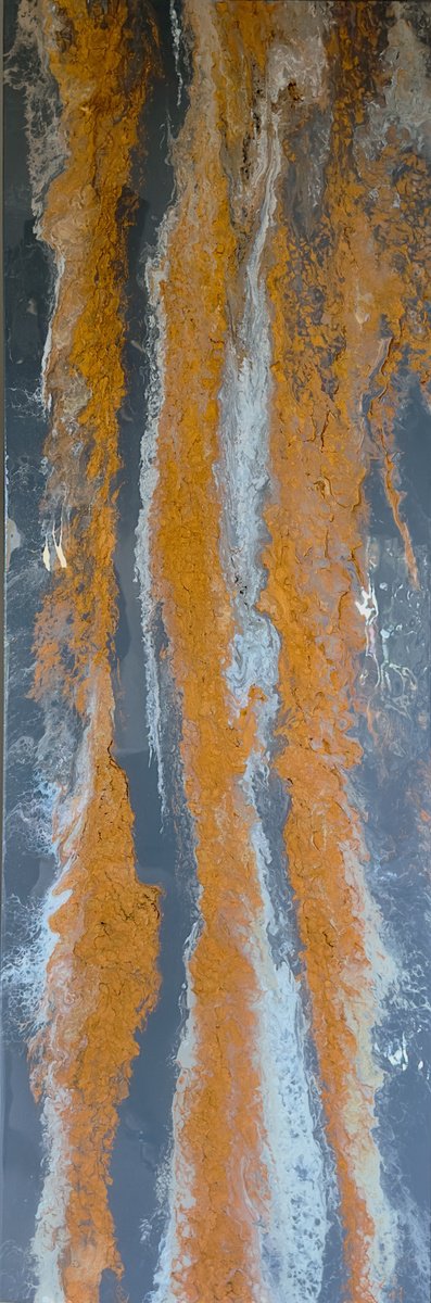 Diptych Sillage (Dark Panel) By Kseniia Turik, 20 X 59, Artwork For Sale On Artfinder