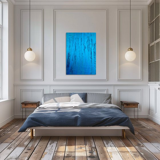 Hand-painted Blue Flow