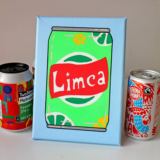 Limca Drinks Can Painting