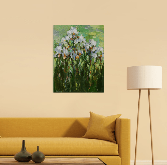 Irises - Original oil painting