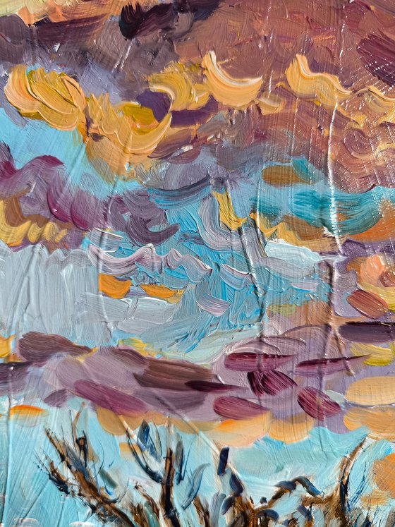 STORMY SKY OVER FAVORITE ROAD