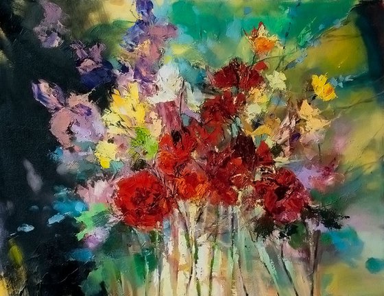 'Bouquet of Red Flowers '