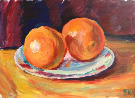 Two oranges