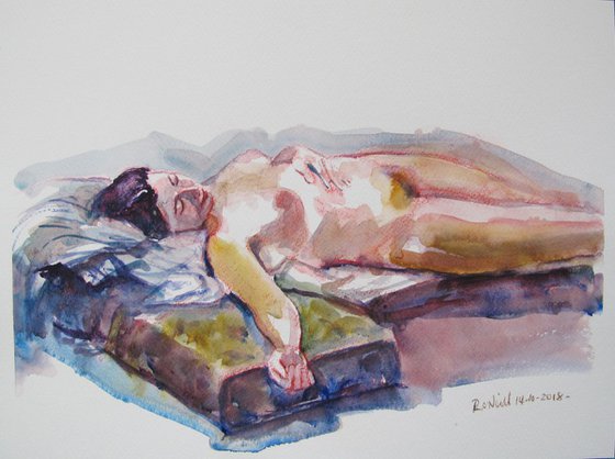 Reclining female nude