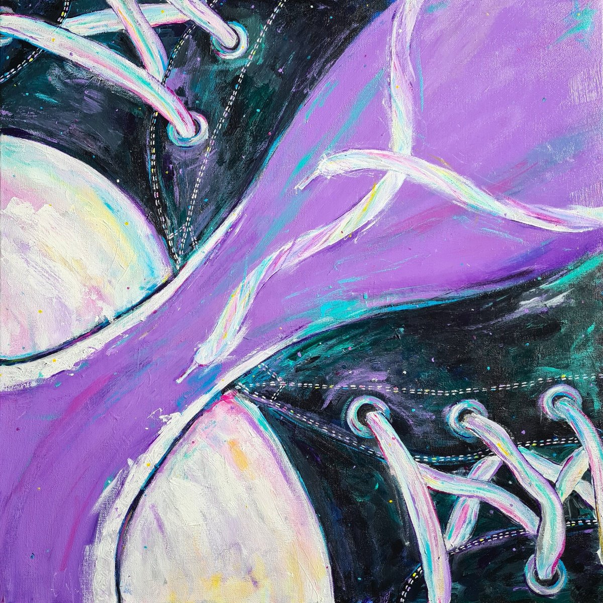  Converse By Dawn Underwood, 24 X 24, Artwork For Sale On Artfinder