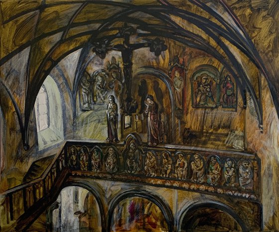 Church Interior in Landshut