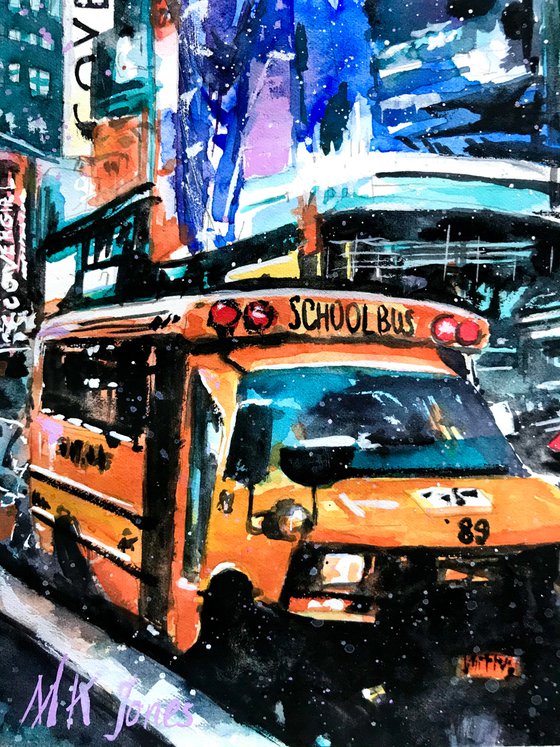 Times Square School Bus