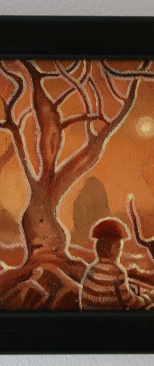 Man on bike in wood by Rory Mitchell