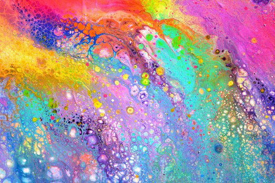 Flowing Energy 61 - Large Colorful Abstract