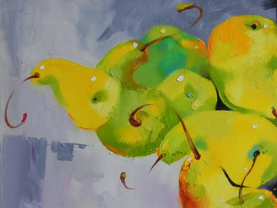 "Pear bouquet" Abstract still life (2021)