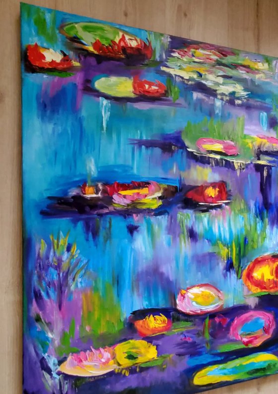 Water Lilies, garden in bloom