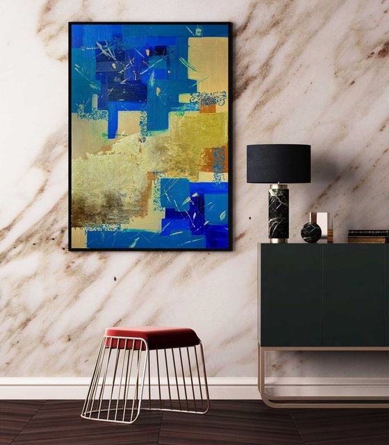 Blue and Gold Harmony