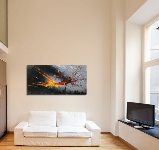 Fires Over Gotham (Spirits Of Skies 128167) (160 x 80 cm) XXXL (64 x 32 inches)