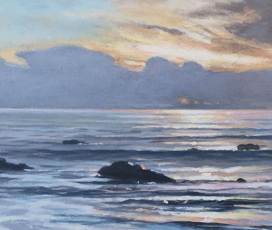 "Seascape 24 - Beach Sunrise, South Cornwall"