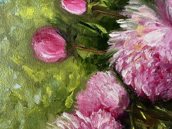 Floral gift - pink peonies