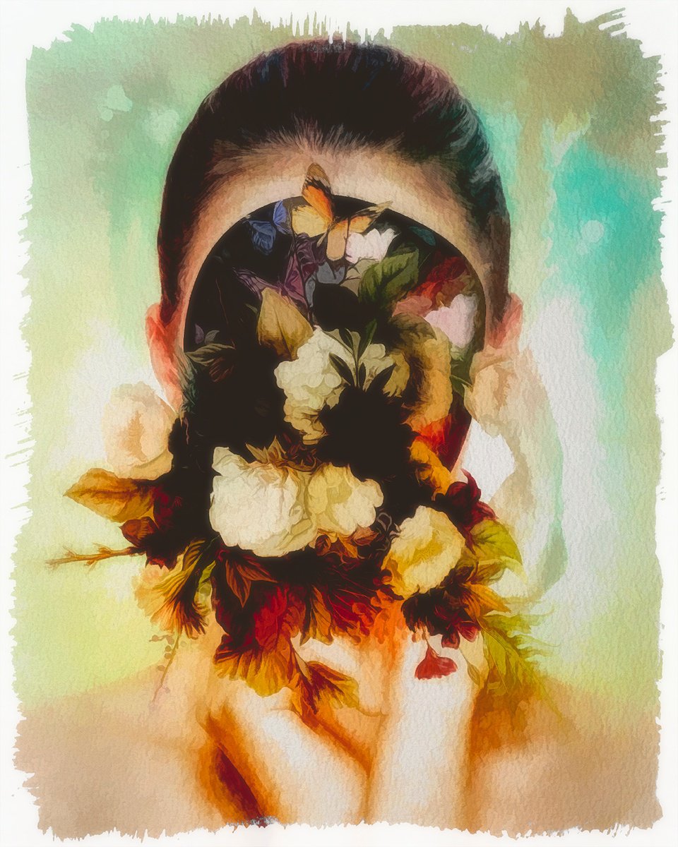 Flower Face 2 - XL by Erik Brede