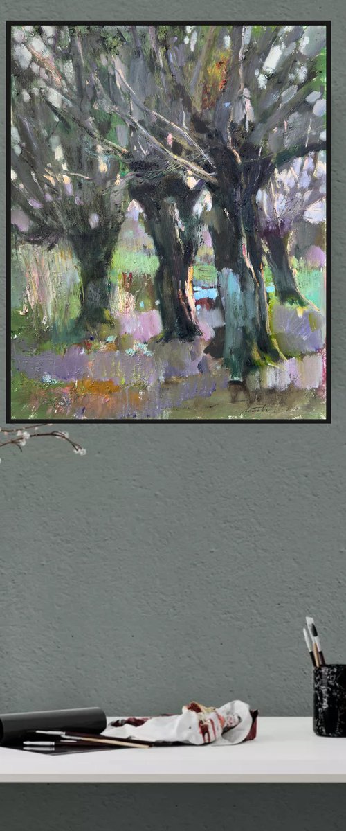 In the shade of old trees by Olha Laptieva