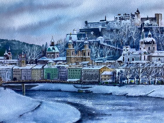Salzburg winter scene