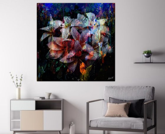 Abstract Plumeria Flowers