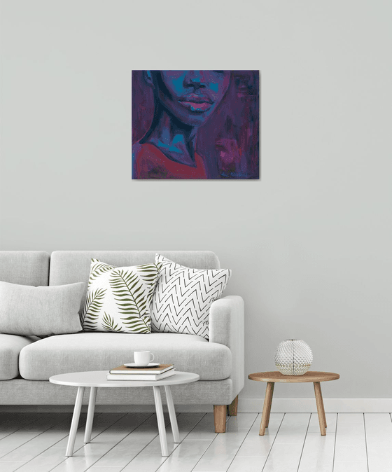 Afrocentric Dopamine Art — Purple