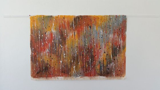 Modern Abstract ACRYLIC PAINTING on CANVAS by M. Y.