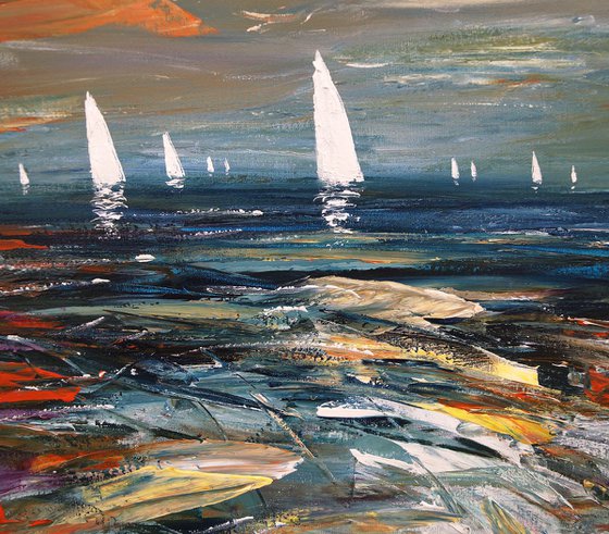 Evening Seascape Sailing L 1