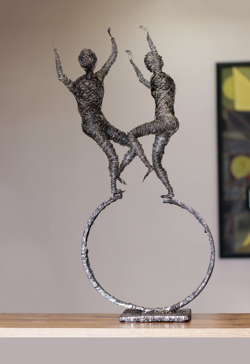 Abstract Portrait Sculpture By Karen Axikyan, 12 X 21", 