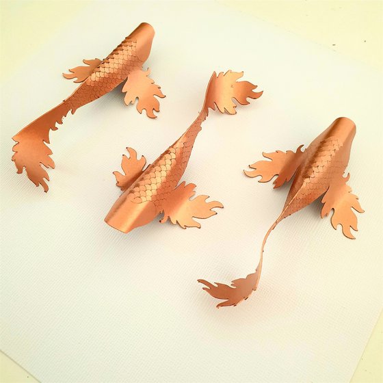 3 Copper Koi