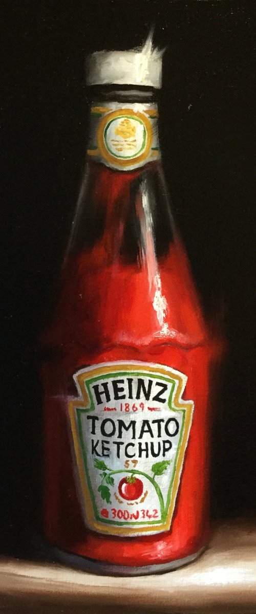 Tomato Ketchup #5 still life by Jane Palmer Art