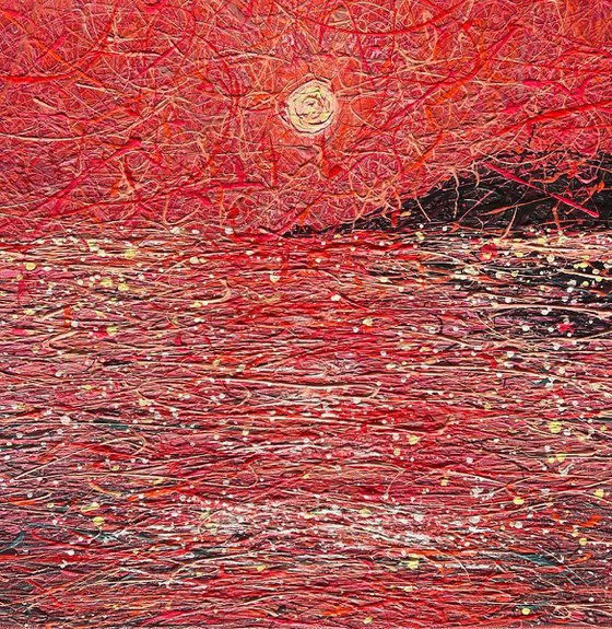 Scarlet Dreams- triptych