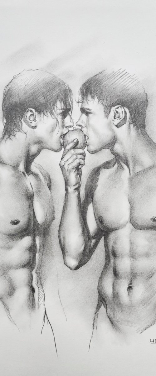 Share an apple by Hongtao Huang